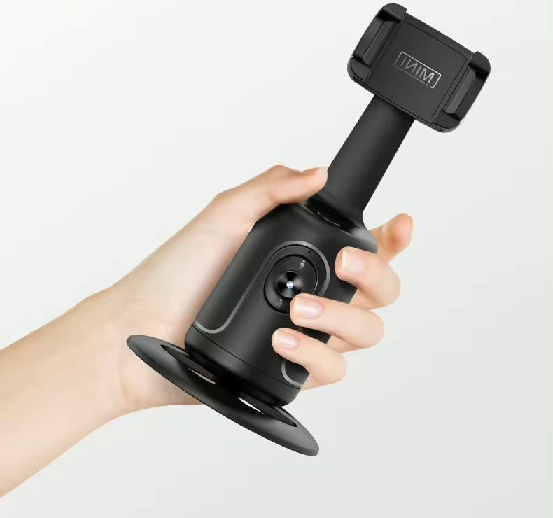 Auto-Tracking Phone Holder Mount with AI Camera Black